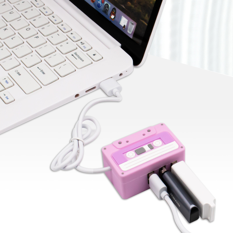 การออกแบบใหม่น่ารักพอร์ต Usb มินิแบบพกพา Usb Hub 3.0แยก3พอร์ตสำหรับ Iphone