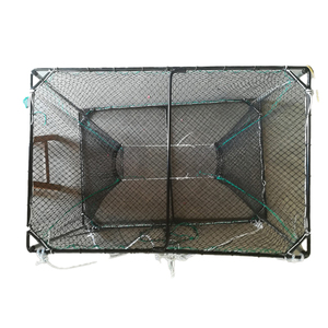 वाणिज्यिक पोर्टेबल आयत मछली पकड़ने जाल झींगा केकड़ा मछली पिंजरे - Product Image 1