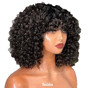 Perruques courtes bouclées africaines bon marché <span class=keywords><strong>pour</strong></span> femmes avec <span class=keywords><strong>coiffure</strong></span> explosive, style brésilien et vietnamien, moelleuses et douces - Product Image 4