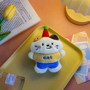 <strong>Kitten</strong> Plush Toy Pencil Case Hanging Decoration Stress Relief Soft Stuffed Animal Doll 10cm PP Cotton Birthday Gift for Kids - Product Image 2