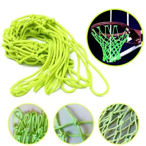 Standard Basketball Net Nylon Luminous Glowing Basketball Hoop Net Goal Thick Thread Net Mesh Universal Replacement Accessories