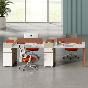 Estación DE TRABAJO DE cubículo de madera convertible moderna con mesa de escritorio de ordenador extensible modular - Product Image 3
