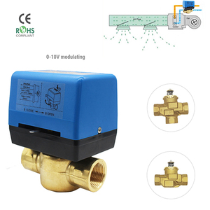Válvula de control moduladora motorizada Hotowell, válvula de latón para <span class=keywords><strong>aire</strong></span> acondicionado central - Product Image 4