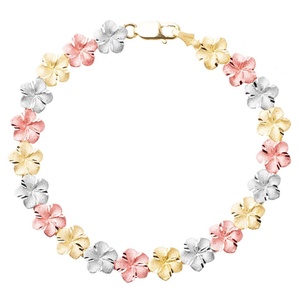 Gold <strong>Hawaiian</strong> <strong>Bracelets</strong> Plumeria <strong>bracelet</strong>,14k gold plated <strong>bangle</strong>