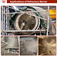 Mortier réfractaire de réparation en ciment alumineux haute résistance pour chemin de fumée de four à haute température, à prise rapide, excellente adhérence, 1600°C