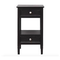 Nouveauté 2025 Meubles de salon Design français Classique moderne Table console en bois noir pour l'entrée