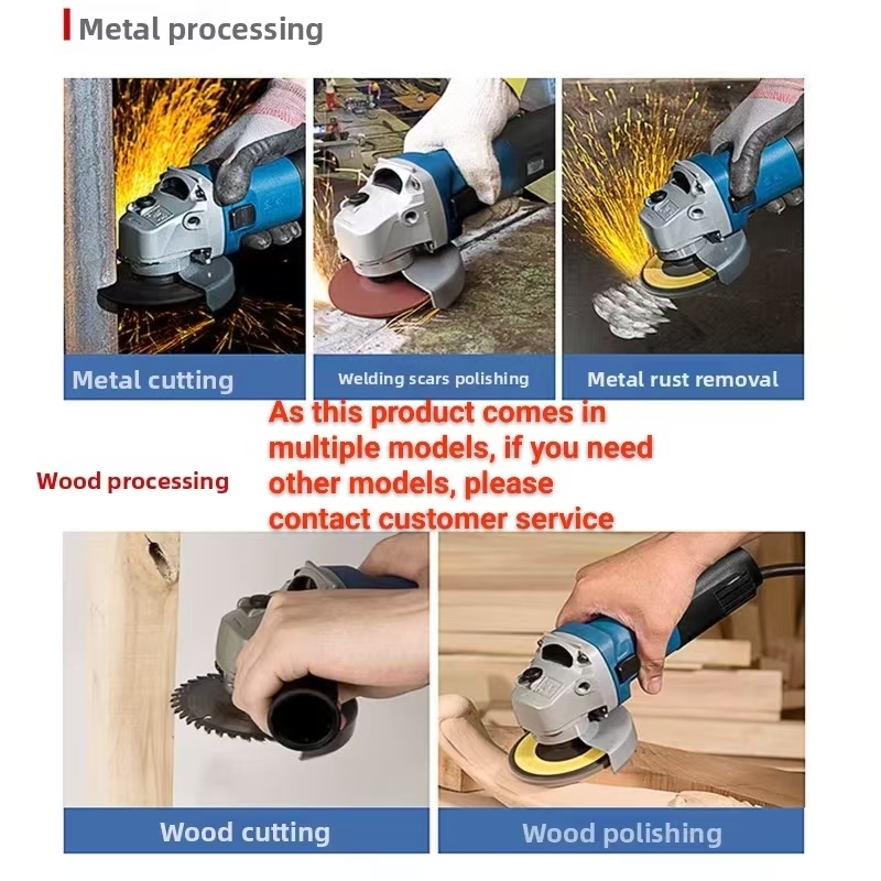 100 Type Multifunctional Angle Grinder – Household Electric Grinding, Polishing & Cutting Machine - View 2
