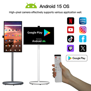 ทีวีสมาร์ท LED HDTV ขนาด 27 นิ้ว แบบมีล้อ พร้อมหน้าจอสัมผัส 6GB+128GB สีขาว ระบบ Android 15 พกพาสะดวกสำหรับออกกำลังกายและเล่นเกม 2 ทีวี - Product Image 5