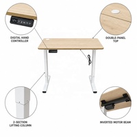 Bureau d'ordinateur électrique réglable en hauteur RongFeng, ergonomique, avec un seul moteur et une surface métallique, pour une utilisation à domicile ou au bureau