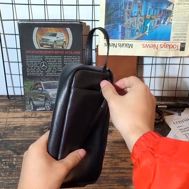 Genuine Leather Wallet Vintage Leather Hand Bag Long Style Leather Phone Bag
