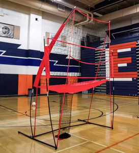 Soporte de Acero Portátil Ajustable 3 en 1, Equipo de Entrenamiento Duradero para Voleibol, Tenis y Bádminton en Interiores/Exteriores, Multideportivo, 11x8 pies - Product Image 1