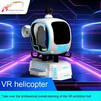 Nuevas llegadas inteligentes Vr Avión de vuelo Vr 9d Simulador de helicóptero Simulador de realidad virtual Vr Helicóptero Simulador de vuelo