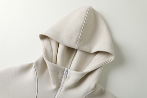 <span class=keywords><strong>Felpe</strong></span> con Cappuccio da <span class=keywords><strong>Donna</strong></span> in Cotone Traspirante con Zip a Quarto, Design a Pannelli, Vestibilità Ampia, Personalizzabili con Logo, Alta Qualità - Product Image 4