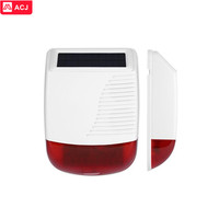 Sirène solaire sans fil étanche 315 MHz 433 MHz, systèmes d'alarme domestique, sirène d'alarme extérieure avec capteur