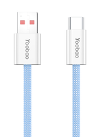Yoobao kabel Data pengisi daya USB PD100W, kabel pengisian daya Cepat nilon tipe-c USB-A harga grosir untuk ponsel