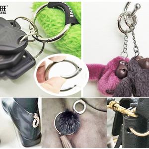 Anneaux en O pour sac à main EWANG, mousquetons, fermoirs de sangle, anneaux à ressort ouverts en métal - Product Image 6