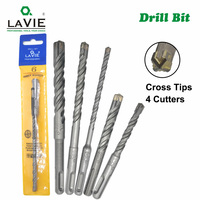 1pc Béton Sds-plus Foret Croix Conseils 4 Fraises 110mm 160mm Mur Brique Bloc Marteau Électrique maçonnerie Forets