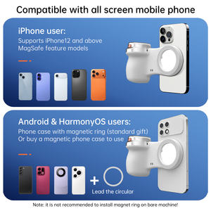 Poignée magnétique pour smartphone en gros, support de téléphone, caméra polyvalente, télécommande sans fil avec lumière LED pour iOS Android - Product Image 6