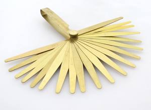 เกจวัดความหนาแบบไม่เป็นแม่เหล็ก ทำจากทองเหลือง ความแม่นยำสูง 20 ใบ/ชุด ช่วงการวัด <span class=keywords><strong>0.05</strong></span> ถึง 1.00 มม. ไม่เป็นสนิม - Product Image 5