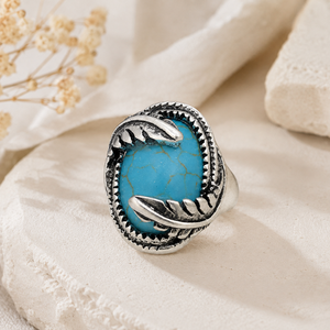 Anello Vintage con Motivo a Foglia per Donne, Stile Retrò, Design Creativo, Accessorio per Dito - Product Image 6