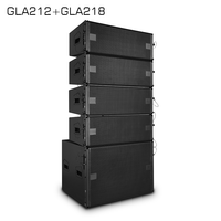 Subwoofer passif double 18 pouces GLA218, 4000W de puissance de crête, 4 ohms, haut rendement, haut-parleur de basses professionnel pour location de scène et événements extérieurs