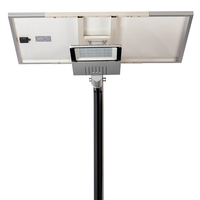 Lampadaire solaire LED en aluminium moulé sous pression, durable, de 80W à 150W, indice de protection IP66, garantie 5 ans, pour aménagement paysager et jardin