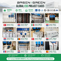 Basengreen A Sınıfı 51.2V 48V 314Ah 300Ah 280Ah 16kWh Lifepo4 Pil Lityum İyon Pil Ev Depolama Güneş Enerjisi Pil Sistemi