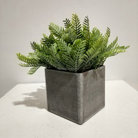 Petit Bonsaï Artificiel en Pot de 25 cm : Faux Taxus, Fougère, Cyprès, Lysimachia Sikokiana, Nephrolepis pour Mariage