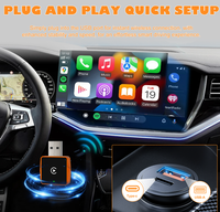 AMT CP026-7 Boîtier transfrontalier double système CarPlay pour véhicule, compatible Apple et Android, module d'interconnexion filaire et sans fil intelligent
