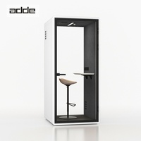 Cabine de réunion acoustique modulaire minimaliste, portable, insonorisée, à faible bruit, pour bureau, cabine téléphonique