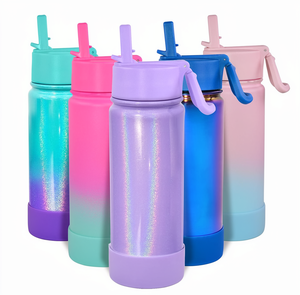 <span class=keywords><strong>CHILLOUT</strong></span> LIFE Gourde isotherme en acier inoxydable pour enfants de 18 oz, isolée sous vide, anti-fuite, avec autocollants mignons et imperméables - Product Image 1