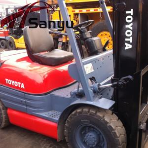 Mini máquina usada Japón <span class=keywords><strong>6fd30</strong></span> 3ton 4ton carretilla elevadora en Hefei con precio barato <span class=keywords><strong>Toyota</strong></span> Japón hizo 2 etapas mástil 3M automático - Product Image 4