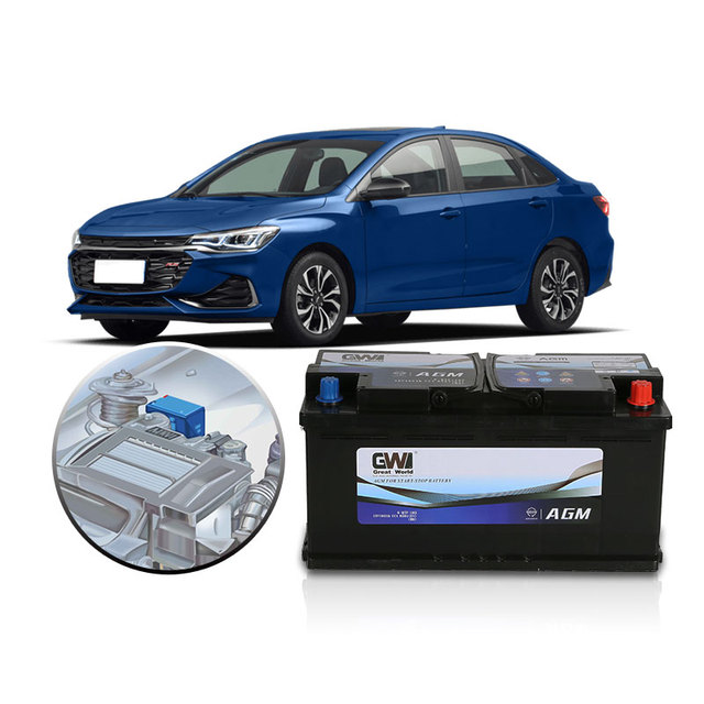 Factory Wholesale GW AGM-105 12V 105AH Maintenance Free CE Certified New Car Battery China Origin