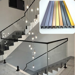 <span class=keywords><strong>Rampe</strong></span> <span class=keywords><strong>d</strong></span>'<span class=keywords><strong>escalier</strong></span> commerciale en aluminium <span class=keywords><strong>pour</strong></span> projets hôteliers et commerciaux, main courante en aluminium en promotion <span class=keywords><strong>pour</strong></span> garde-corps en verre - Product Image 1