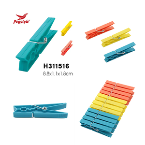 Pinzas de <span class=keywords><strong>Ropa</strong></span> de Plástico de Buena Calidad, 24 Piezas, 8.8 cm, Oferta de 2025 - Product Image 2