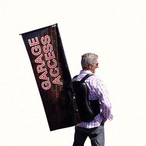 ธงแบนเนอร์รูปหยดน้ำแบบสะพายหลังคุณภาพสูง OEM ขนาดมาตรฐาน  ปรับแต่งได้ - Product Image 2