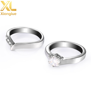 European American-style Fashion Trendy 18K <b>Gold</b> Plated 10K <b>Gold</b> <b>Rings</b> <b>Set</b> Unisex Personalized Minimalist Geometric Shape Office - Product Image 4