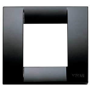 Vimar Placca Classica 1-2M Nero 8.8x8x0.9 Cm Wall <b>Switch</b> Cover - Product Image 1