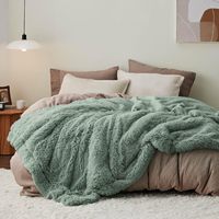 Couverture portable en tissu doux châle d'hiver rayé de Style coréen vert militaire pour la maison, l'hôtel ou le voyage