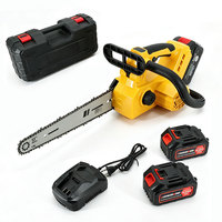 Tronçonneuse sans fil 21V 12 pouces à moteur brushless, vente en gros OEM, pour la coupe d'arbres et l'élagage du bois, alimentée par batterie, pour le jardin