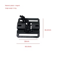 Nouvelle conception de boucle de ceinture magnétique de sécurité en plastique POM, étanche, durable, avec système de verrouillage central, pour accessoires de sac à dos