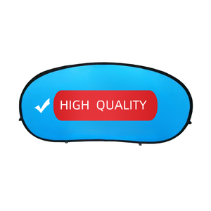 Precio bajo al aire libre portátil plegable Banner Stand Oval Horizontal A-Frame Circular Pop-up Sign para promociones - Product Image 1