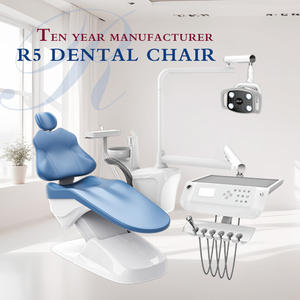 Sillón Dental R5 Azul Eléctrico con Altura Ajustable y Escupidera Integrada para Dentistas Adultos - Product Image 2