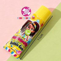 Bonbons à la gomme à mâcher en forme de tube de dentifrice coloré personnalisé, saveur de fruits, mini carré, gomme à mâcher, fabrication de bonbons à la gomme à mâcher
