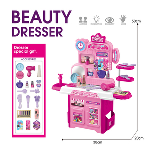 Juguete de Maleta de Juguete para Niñas, Juego de Imitación, Set de <span class=keywords><strong>Maquillaje</strong></span> para Niños, Set de Cosméticos para Niñas, Princesa de Belleza - Product Image 2