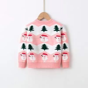 Pulls d'hiver pour enfants, vêtements en tricot, pulls de Noël pour filles et garçons avec motif dinosaure - Product Image 2