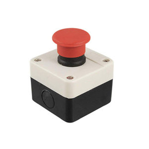 Botón de Emergencia Tipo Hongo de 22mm Rojo para Uso Industrial y de Seguridad - Product Image 1