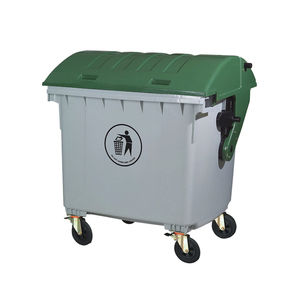 240L 660L 1100L 1200 liter dustbin outdoor large plastic waste bins manufacturers PE refuse bin with cover