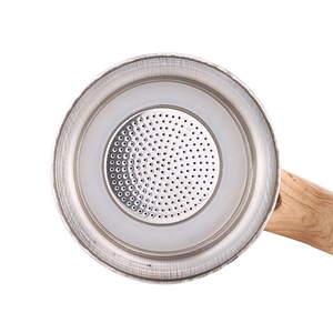 <span class=keywords><strong>Cafetera</strong></span> para cocina de hornillos de acero inoxidable con <span class=keywords><strong>mango</strong></span> de madera - Product Image 3