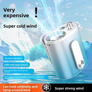 Factory Supply Multifunctional Portable Clip <b>Fan</b> USB Rechargeable Desktop <b>Neck</b> Waist Hanging Cooling <b>Fan</b> - Product Image 4